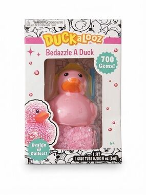NWT DUCKaLOOZ Bedazzle A Duck Kit Pink Rubber Duck Craft 700 Gems Upgraded DIY
